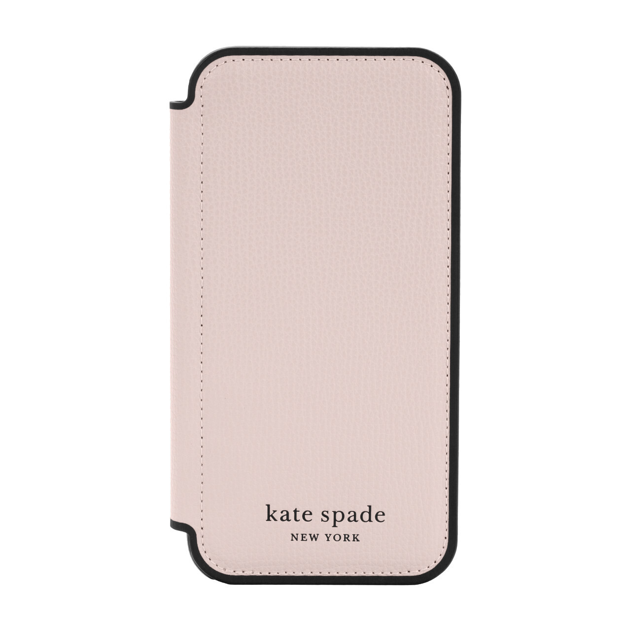 Kate Spade New York iPhone 13 Pro Folio, Pale Vellum/Black Border/Black Logo