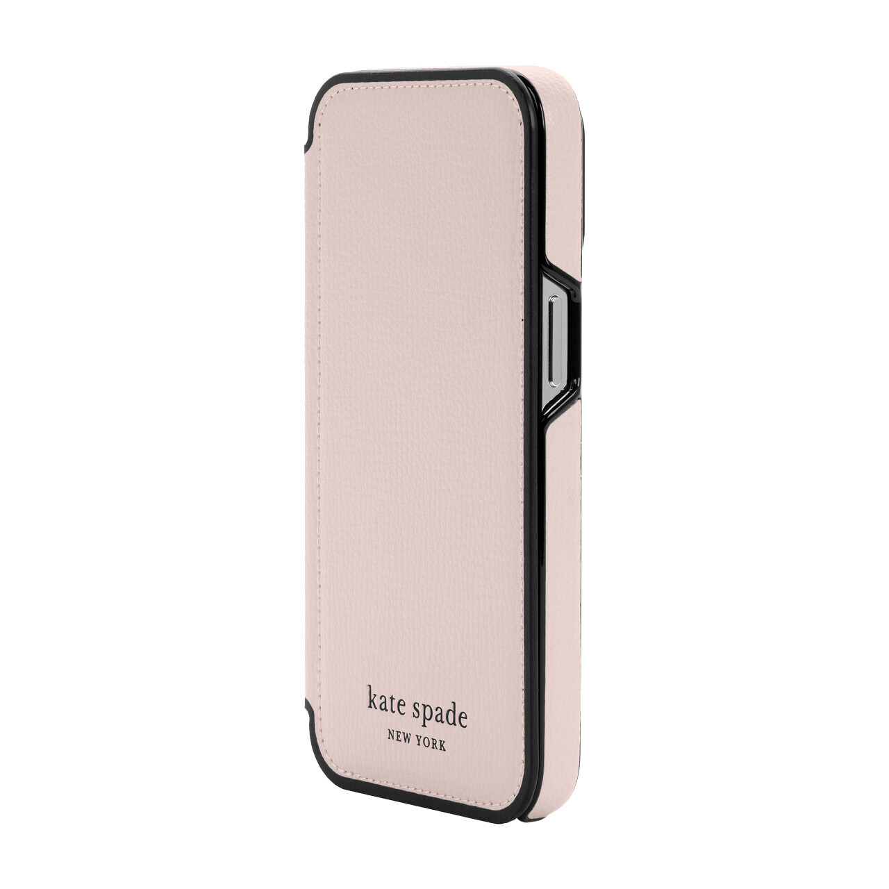 Kate Spade New York iPhone 13 Pro Folio, Pale Vellum/Black Border/Black Logo