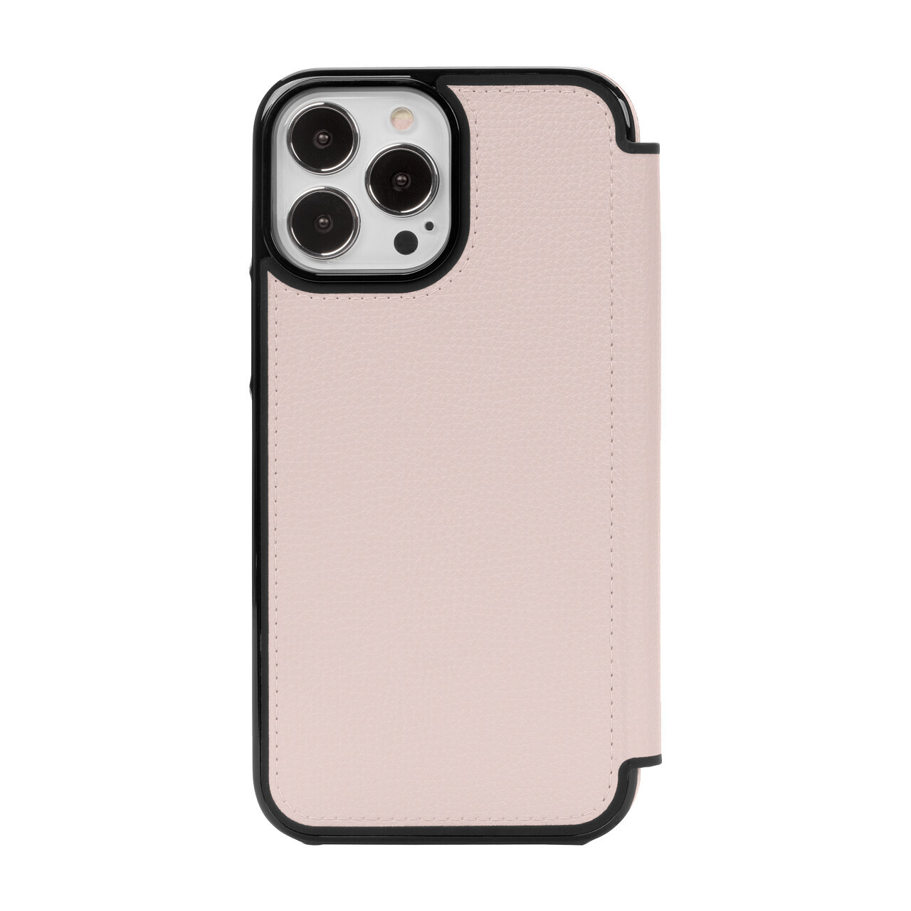 Kate Spade New York iPhone 13 Pro Max Folio, Pale Vellum/Black Border/Black Logo