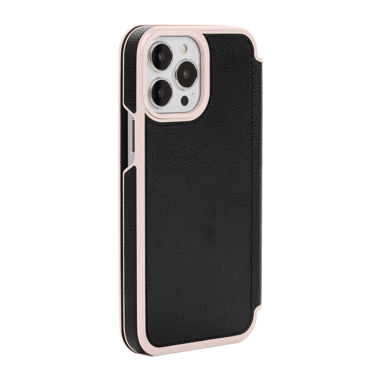 Kate Spade New York iPhone 13 Pro Folio, Black/Pale Vellum Border/Pale Vellum Lo