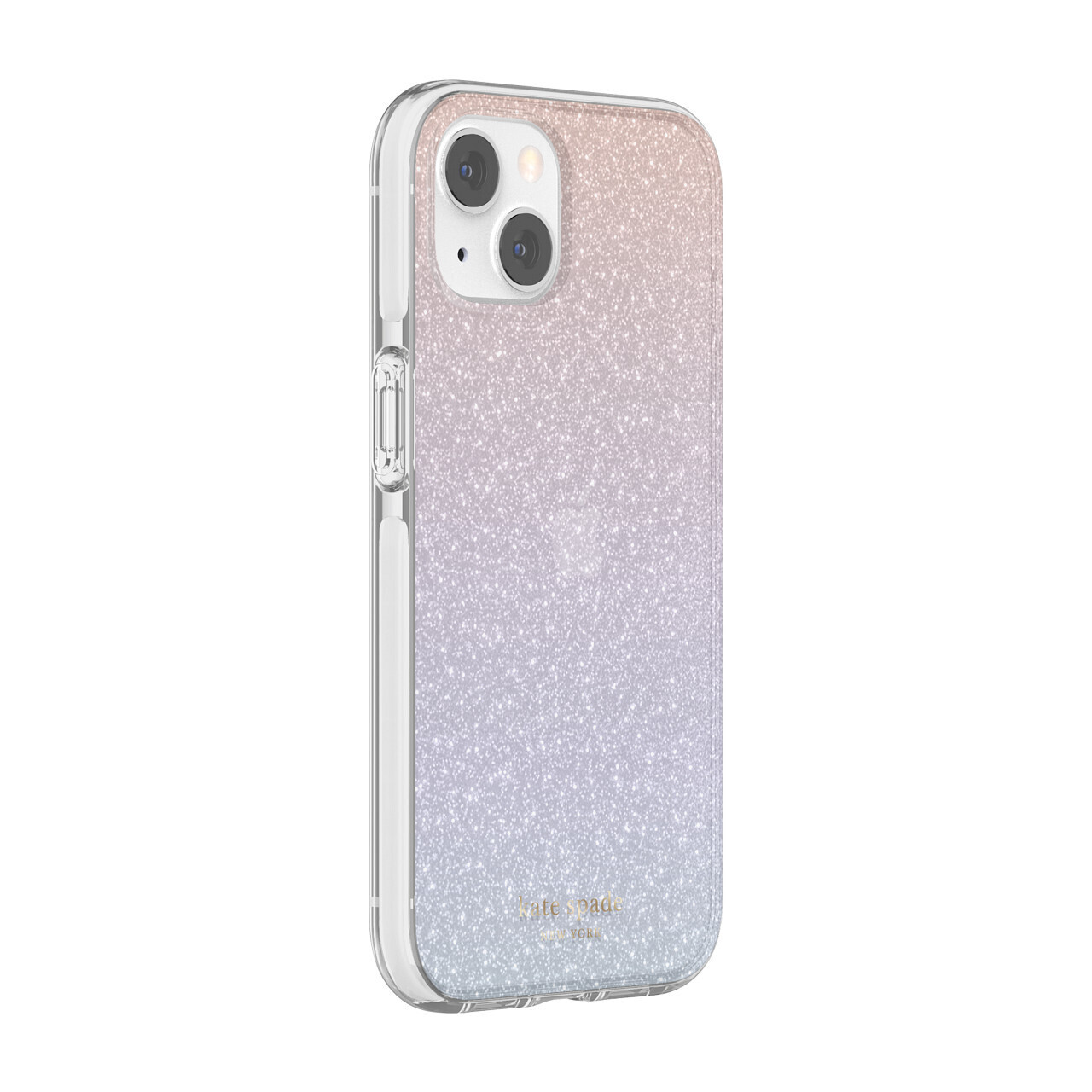 Kate Spade New York iPhone 13 Protective Hardshell, Ombre Glitter/Pink/Purple/Bl