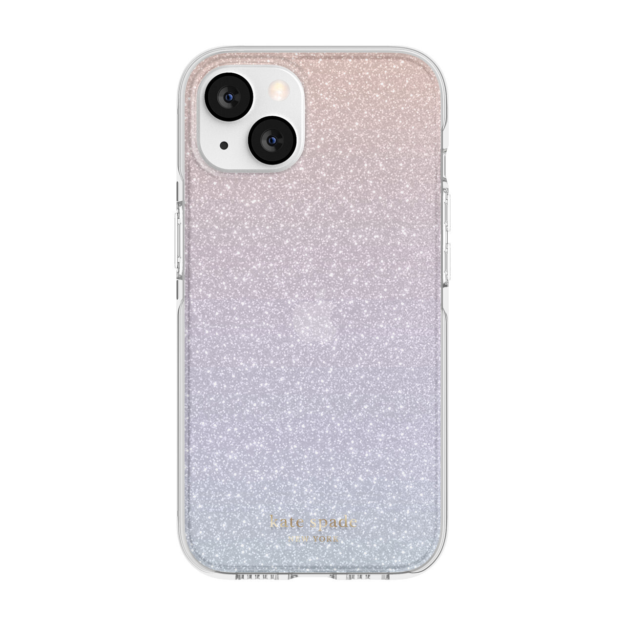 Kate Spade New York iPhone 13 Protective Hardshell, Ombre Glitter/Pink/Purple/Bl