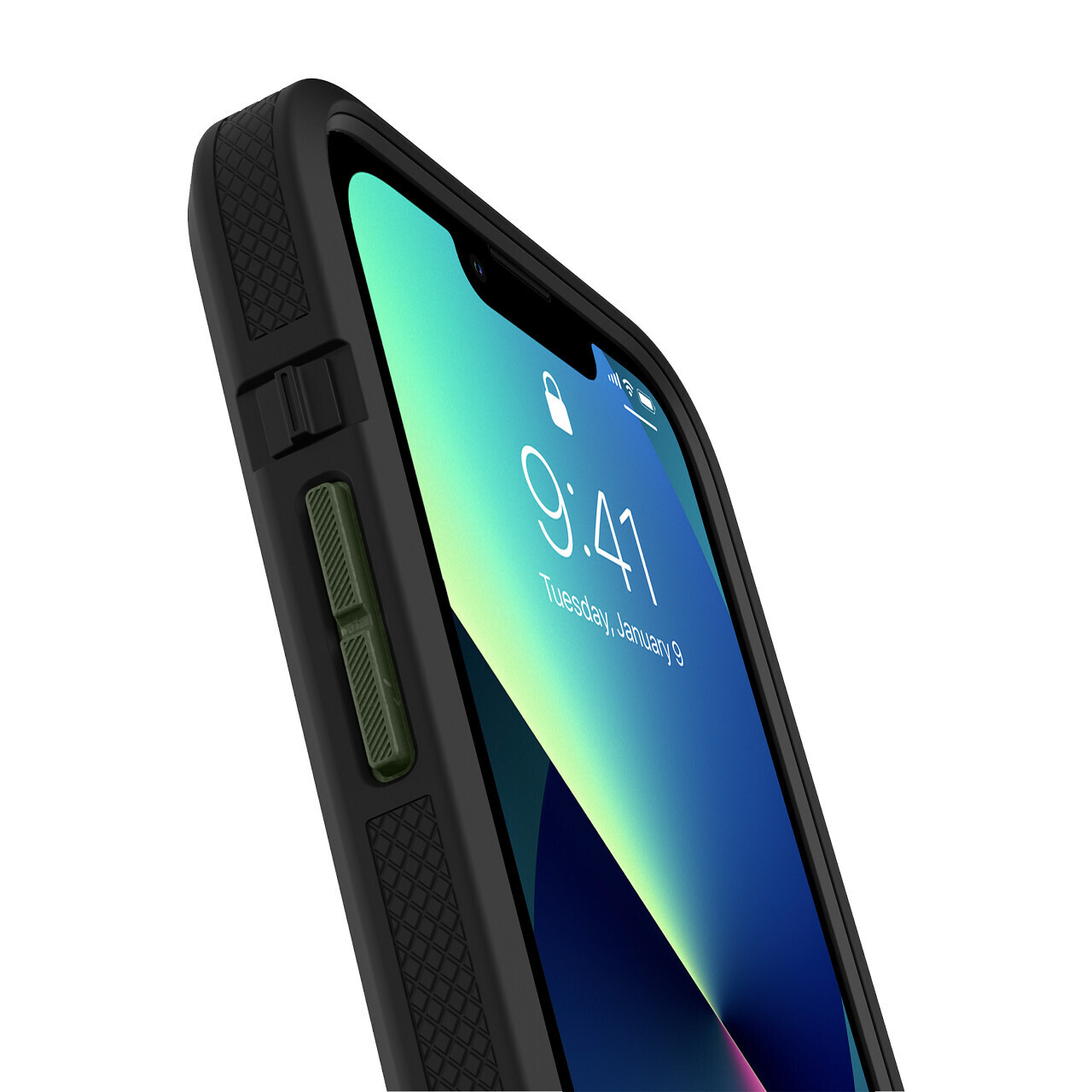 Survivor iPhone 13 Earth, Black/Wild Fern