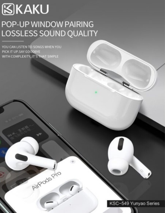 Kaku Audio KSC-549 In-Ear Bluetooth Headset, White