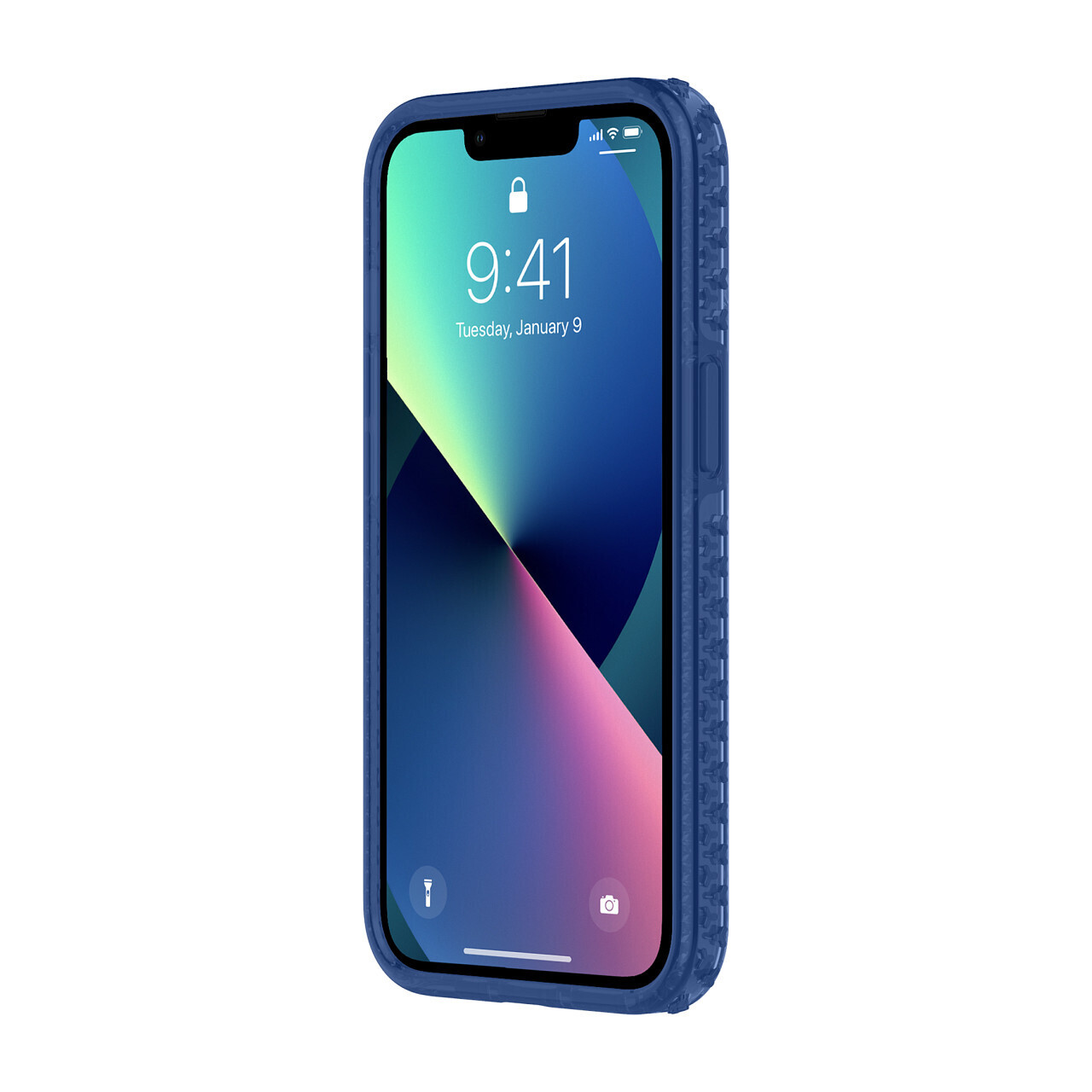 Incipio iPhone 13 Grip, Classic Blue/Clear