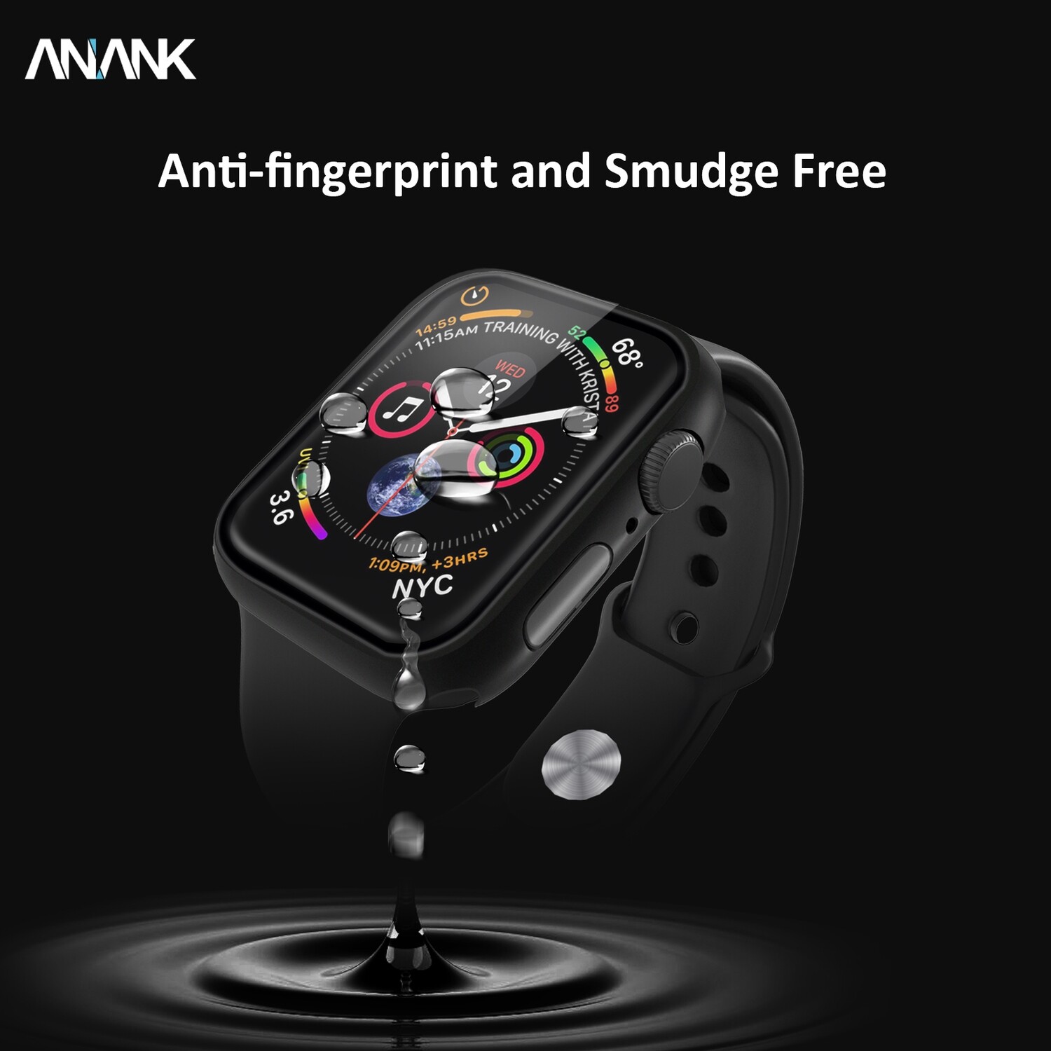 Anank Apple Watch Series (38mm) Screen Guard Case, Transparent