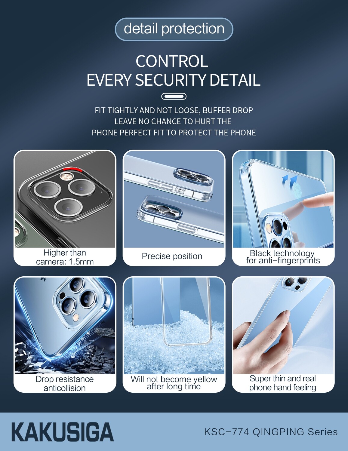 Kaku iPhone 13 Mini Case, Transparent