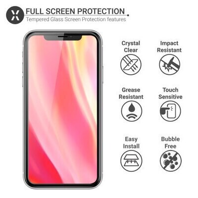 302091-Comma iPhone X Tempered Glass, 3D Curved Full Scre