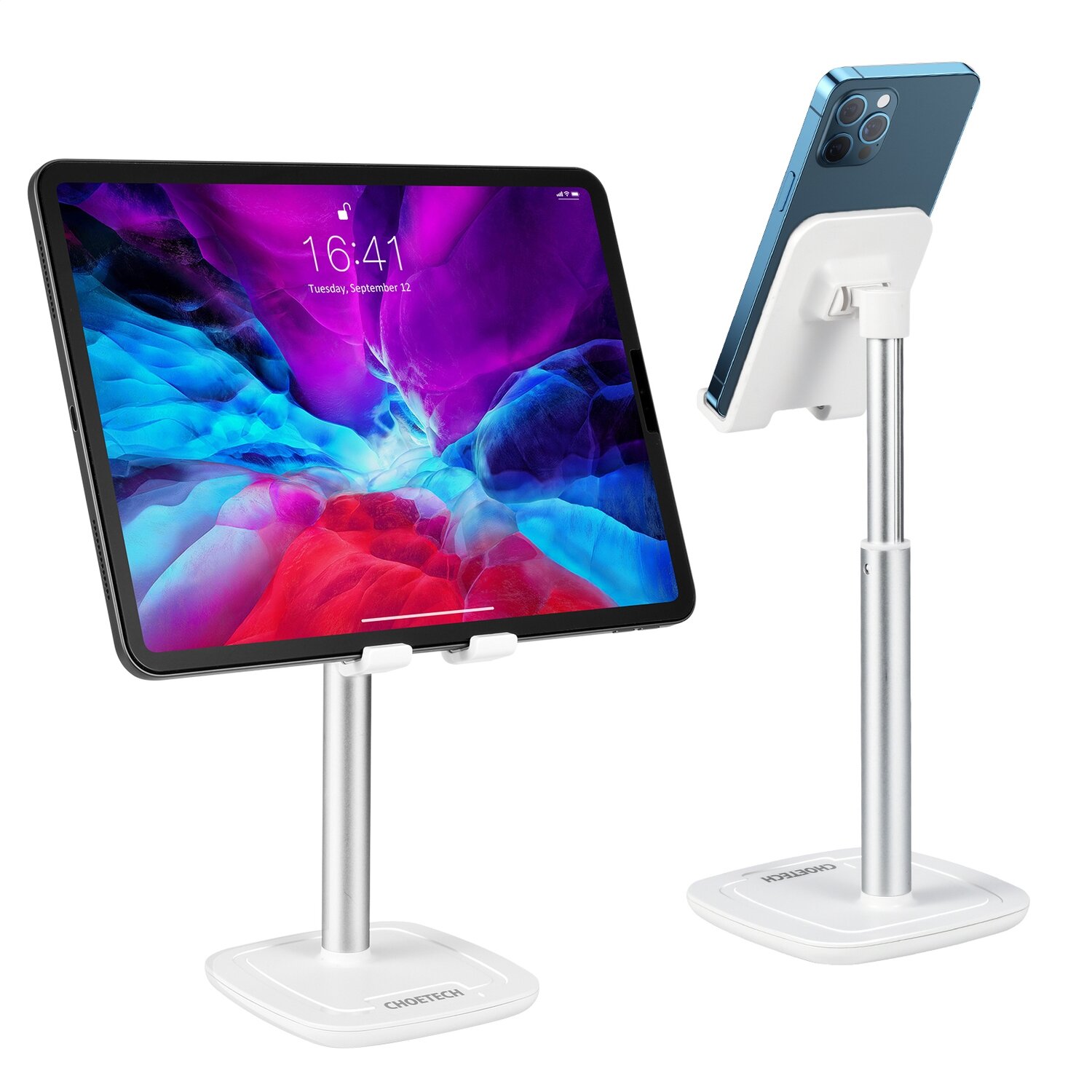 Choetech Smartphone &amp; Tablet Adjustable Stand, White
