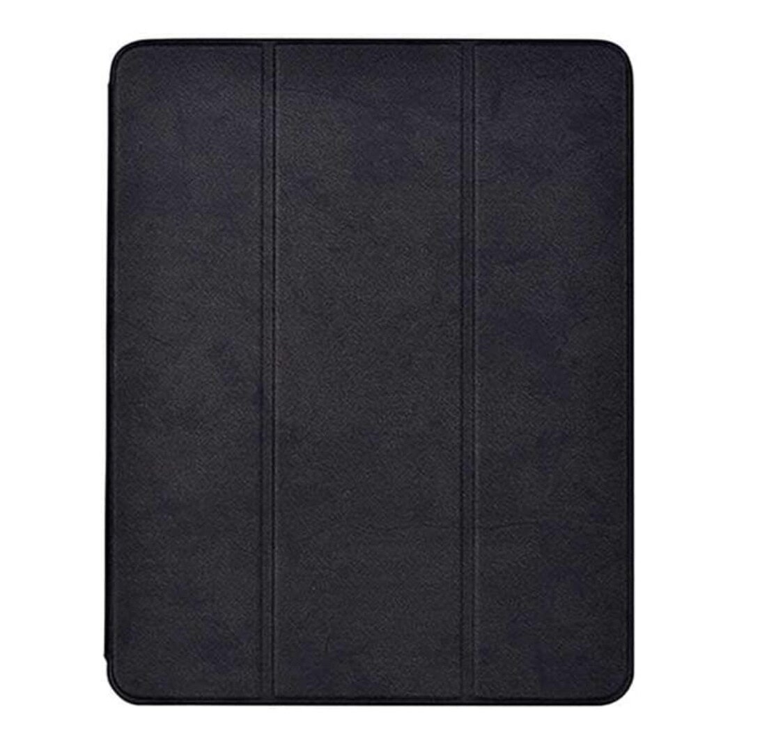 Comma iPad Pro 12.9&quot; (2018) Leather Case with Apple Pencil, Black