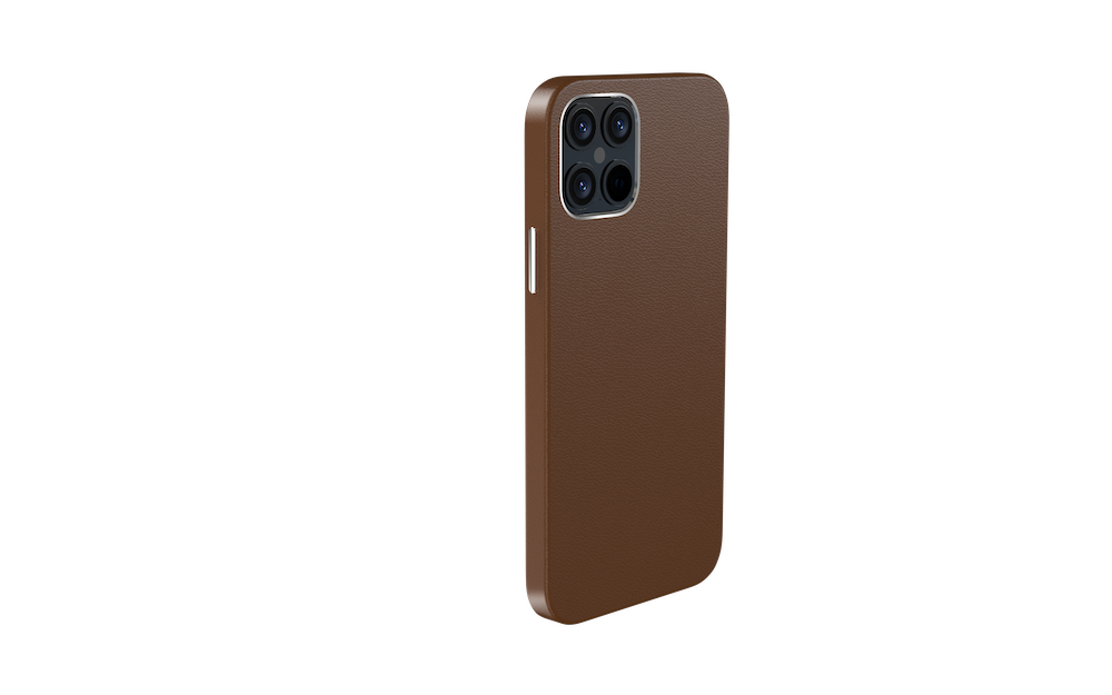 Comma iPhone 12 mini Royal Leather Case, Brown