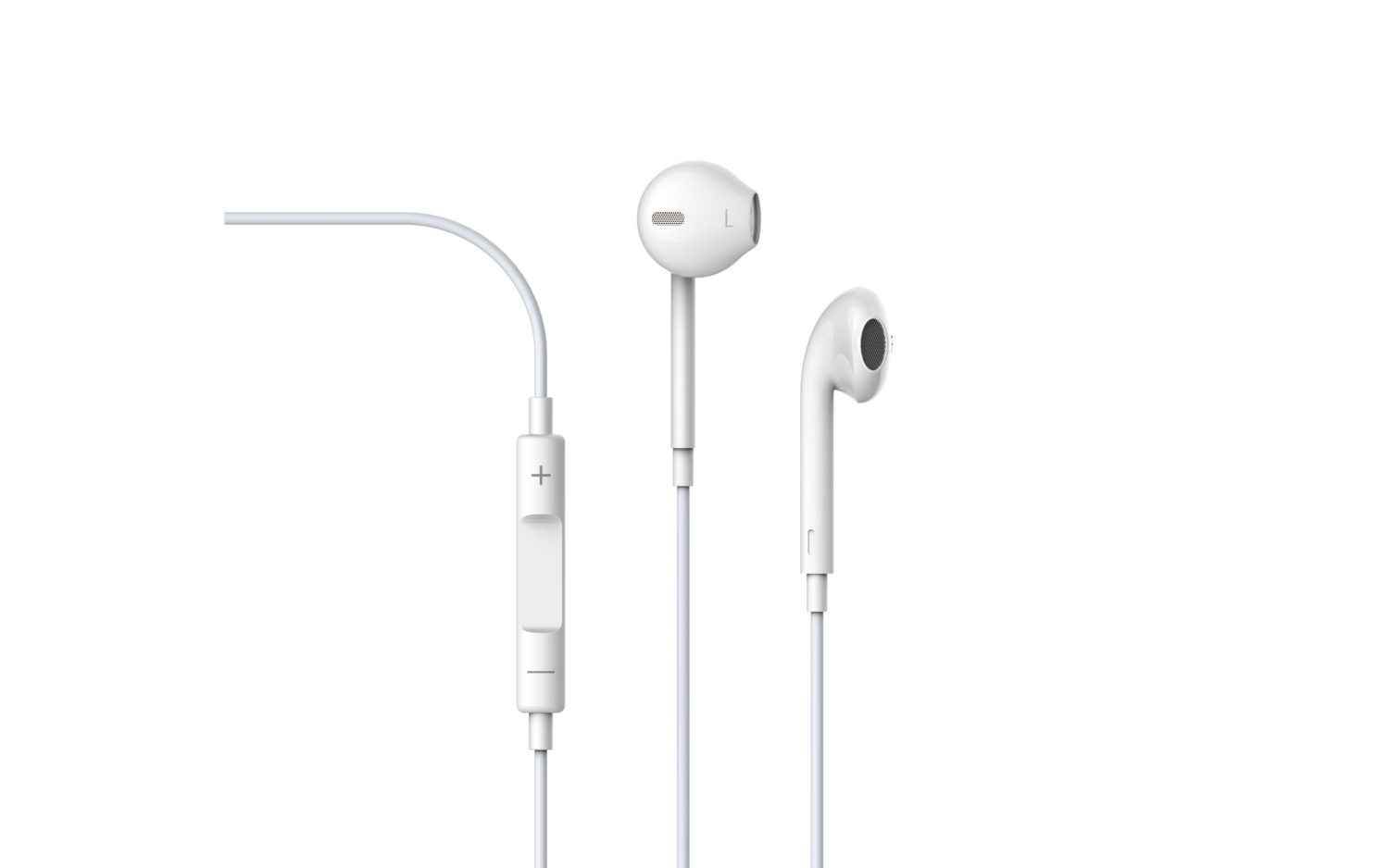 Devia Wired Earpods Smart with Remote and Mic, White (3.5mm)