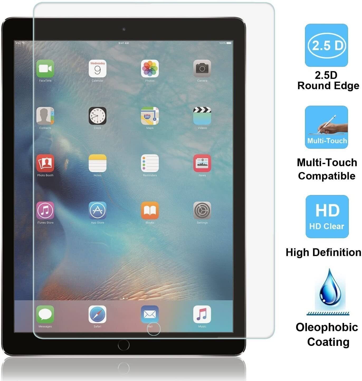 323669-Devia iPad Pro 12.9&quot; (2018) Screen Protector, Clea