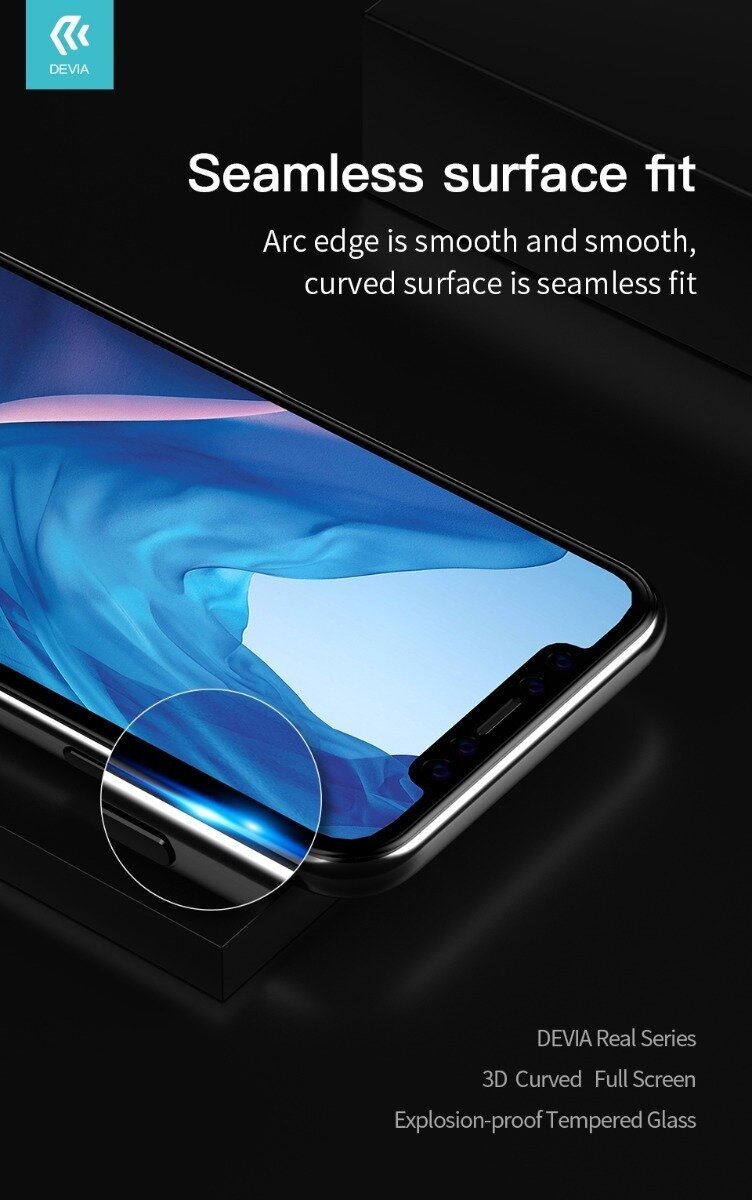 333583-Devia iPhone 11 Pro Max/ Xs Max Tempered Glas