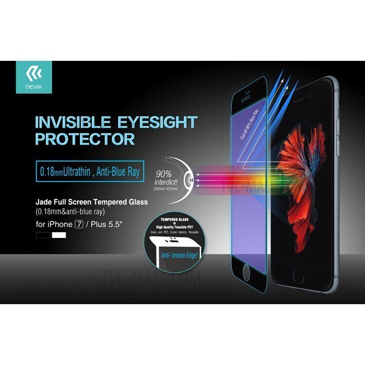 992392-Devia iPhone 7 4.7&quot; Screen Protector, MAX Anti-Blu
