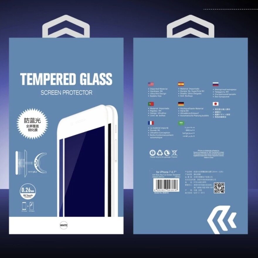 306167-Devia iPhone 8 4.7&quot; Tempered Glass (Asahi), Full