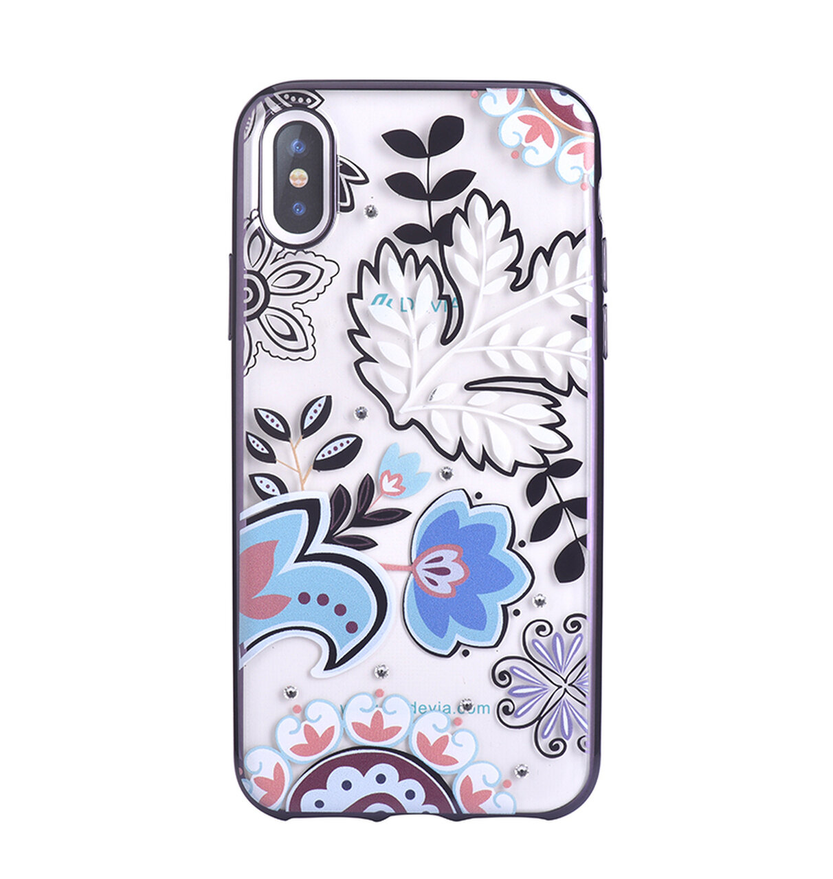 Devia iPhone X Crystal Blossom Case, Black