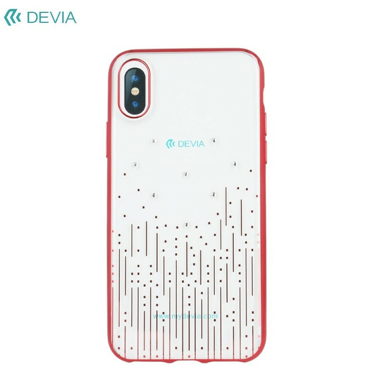 Devia iPhone X Crystal Meteor Soft Case, Red