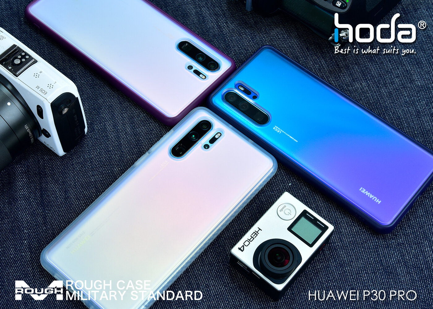Hoda Huawei Mate 30 Pro Military Standard Rough Case, Dark Blue