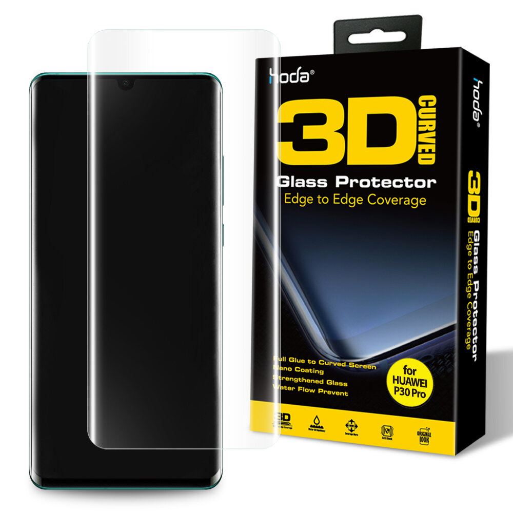 515075-Hoda Huawei Mate 30 Pro 6.5&quot; Tempered Glass, 3D UV