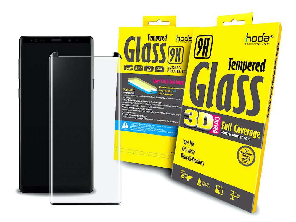 511428-Hoda Samsung Galaxy Note 9 Tempered Glass, 3D Full
