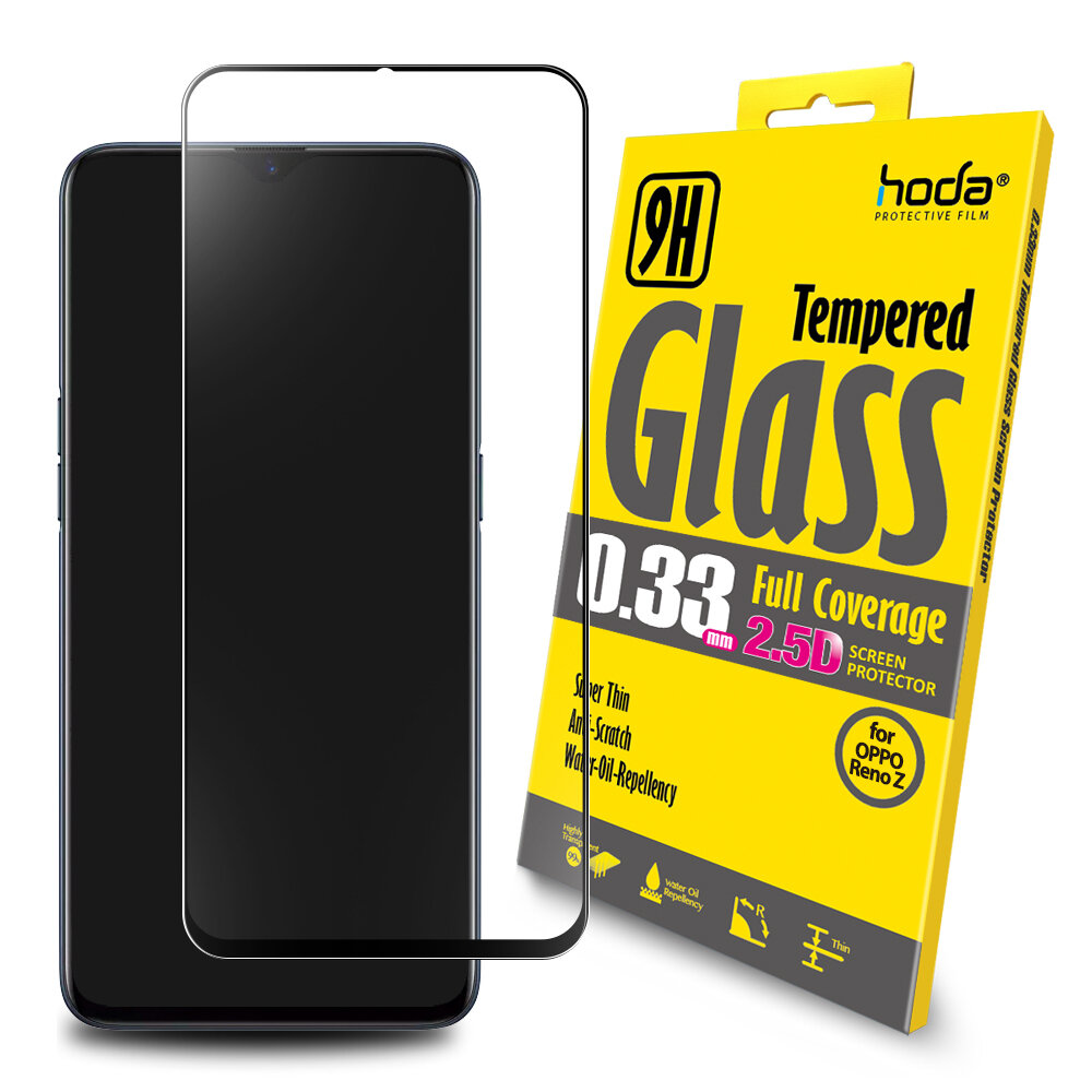 514177-Hoda Vivo Z5x Tempered Glass, 2.5D Full Coverage (