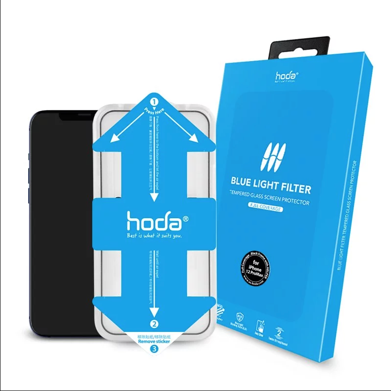 519264-Hoda iPhone 12 Pro Max  Tempered Glass with He