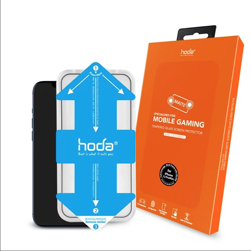 519295-Hoda iPhone 12 Pro Max  Tempered Glass with He