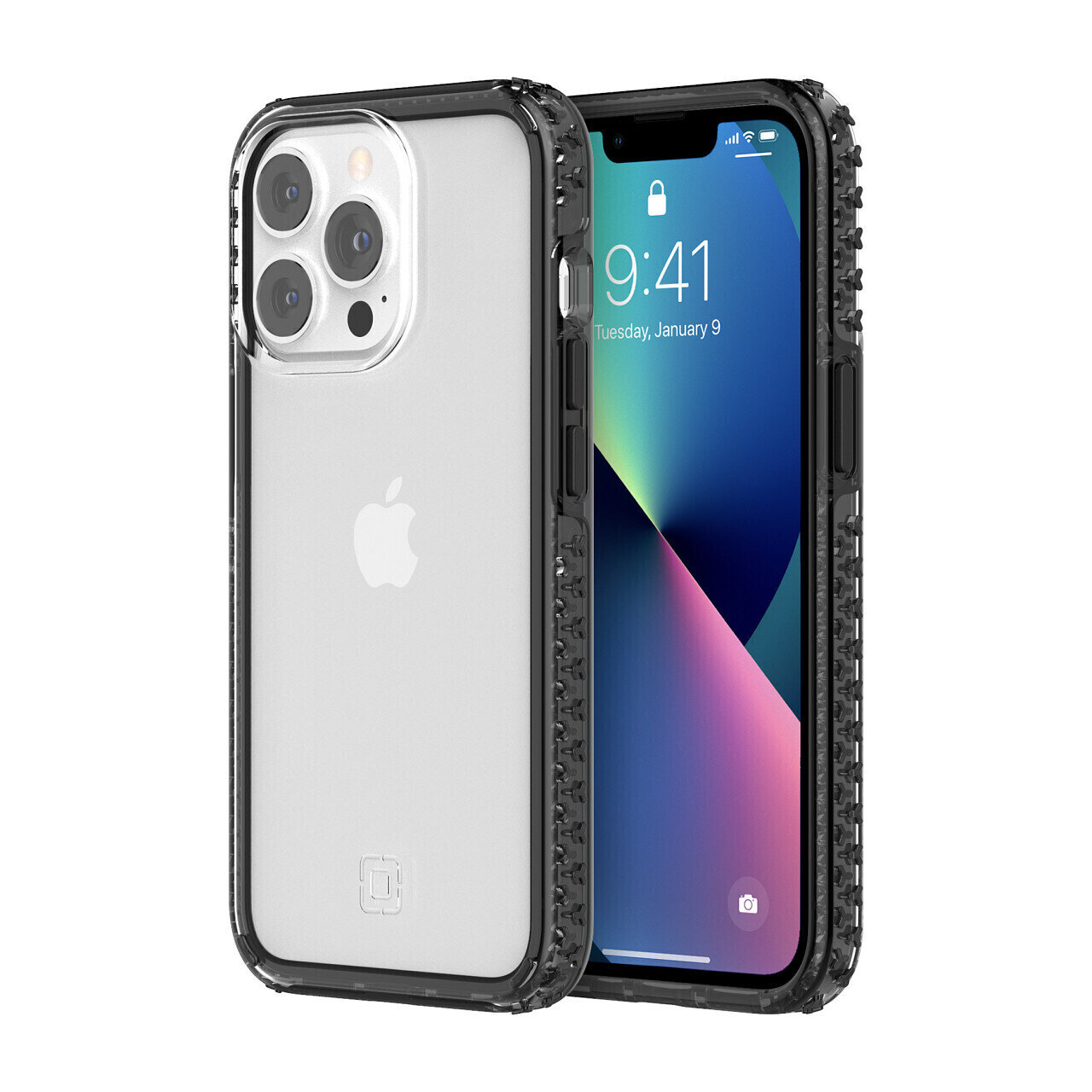 Incipio iPhone 13 Pro  Grip, Black/Clear