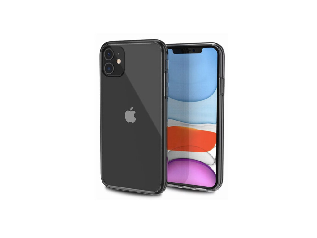 JTLegend iPhone 11 Hybrid Cushion PC+TPU Case, Crystal Black