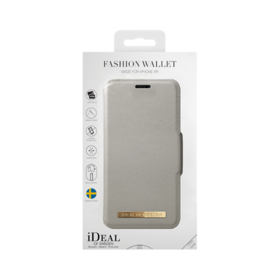 iDeal Of Sweden iPhone XR Fashion Wallet, Light Gray