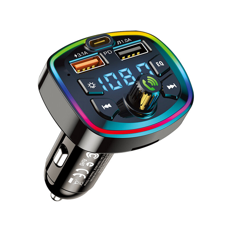 Kaku Car Bluetooth Fm Transmitter KSC-731 Kunuo, Black