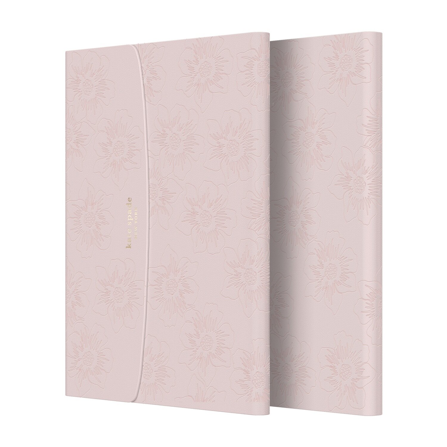 KSNY iPad 7/8/9 10.2 Envelope Folio, Reverse Hollyhock/Pale Vellum PU/Gold