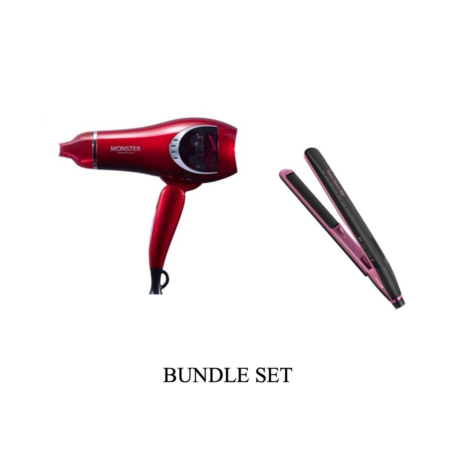 Koizumi Double Fan Hair Dryer, Red + Hair Straigte UP: S$278
