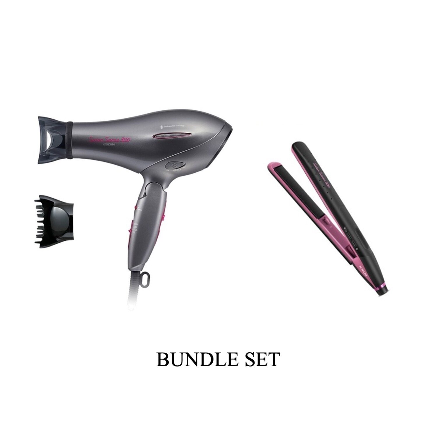 Koizumi Ion Balance Hair Dryer, Grey + Hair Straig UP: S$278
