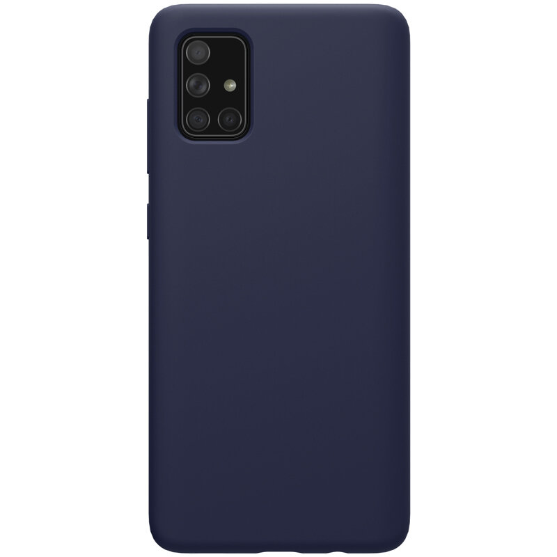 Komass Samsung Galaxy A51 Liquid Silicone Back Cover, Blue