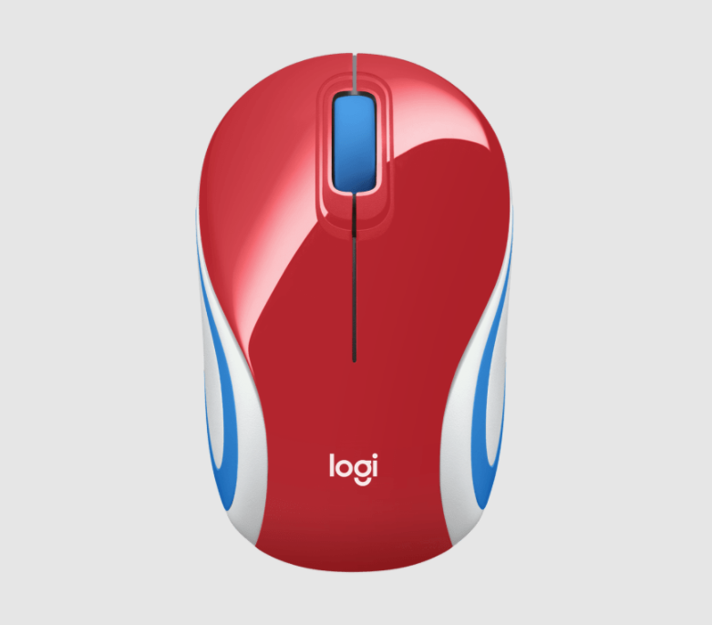 LOGITECH M187 PORTABLE WIRELESS MOUSE BRIGHT RED ( UP: S$54