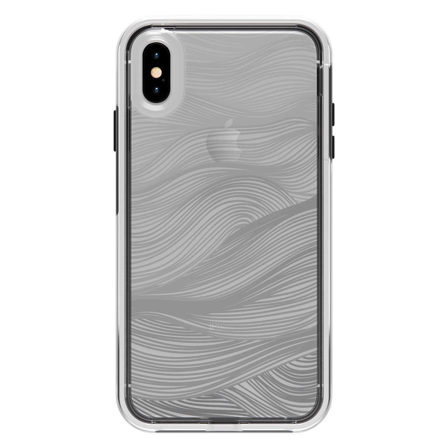 LifeProof iPhone Xs Max Slam Graphics Series, Currents (Clear/White/Black)
