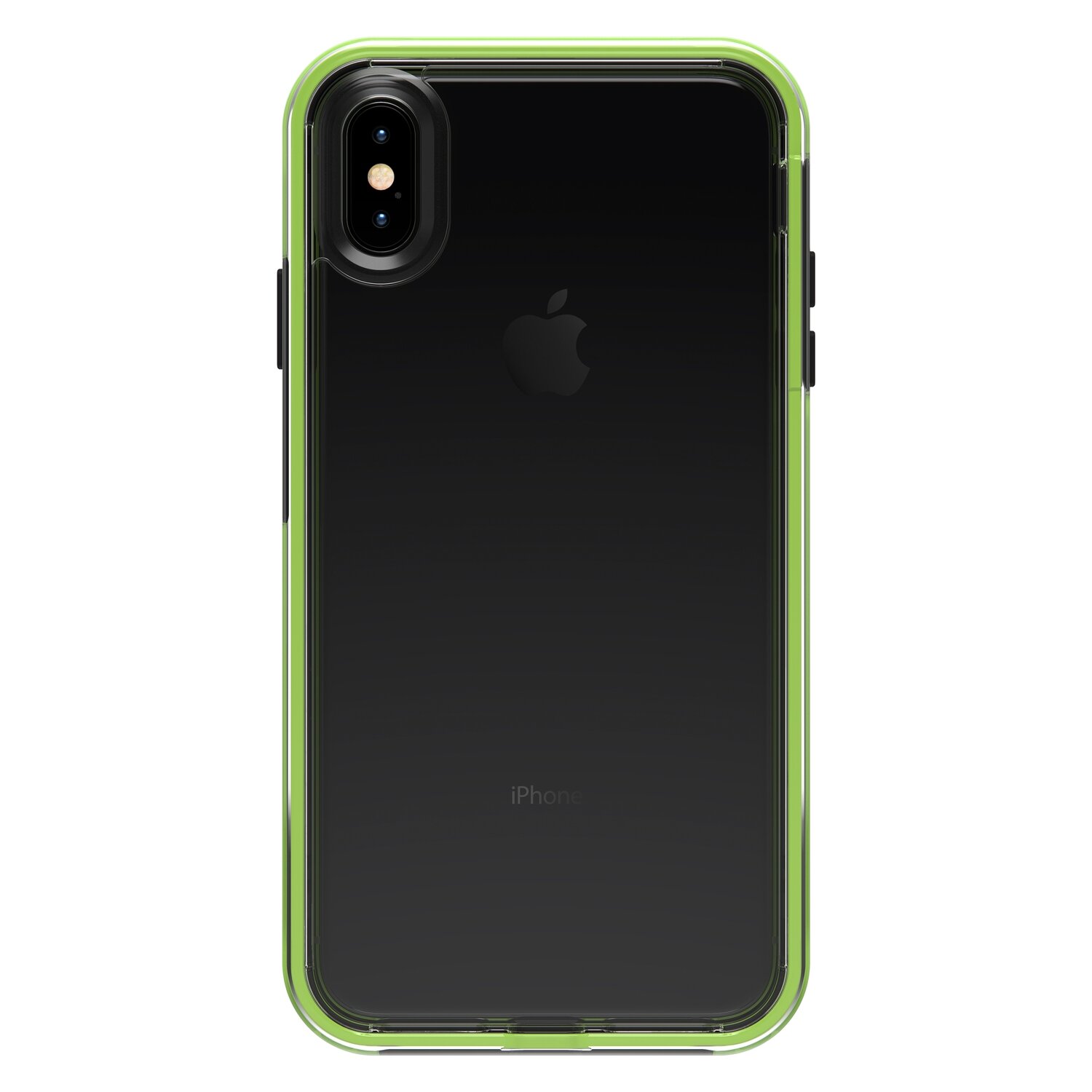 LifeProof iPhone Xs Max Slam Series, Night Flash (Clear/Lime/Black) (77-60155)