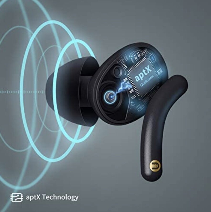 MFish True Wireless Stereo Earbuds, Black