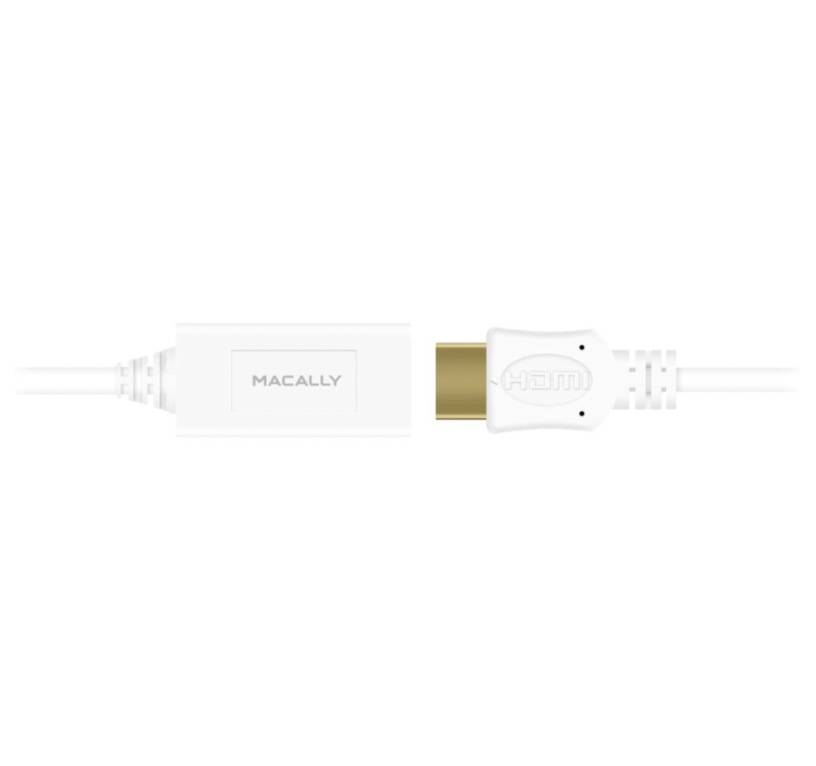 Macally Mini DisplayPort to HDMI 4K Combo Cable (6 FT.) (MDHD6C4K)