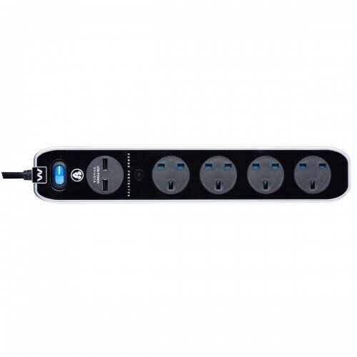 Masterplug 4 Socket In-Line Surge Extension Lead+ UP: S$91