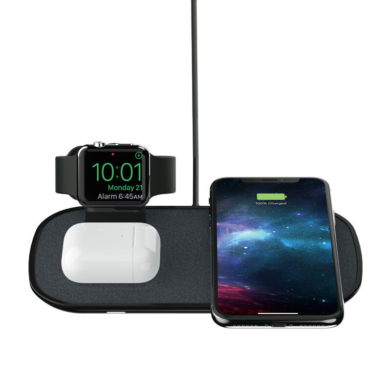 Mophie Wireless Charging Pad 3-in-1 (10W &amp; 7.5W), Black