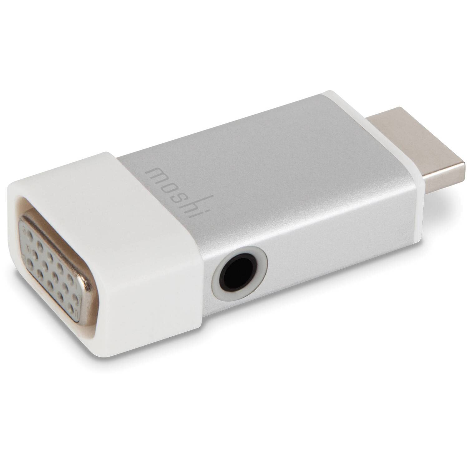 Moshi HDMI to VGA Adapter with Audio, Silver