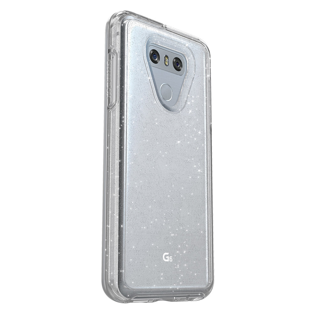 OtterBox LG G6 Symmetry Clear Series, Stardust (Flake/Clear)