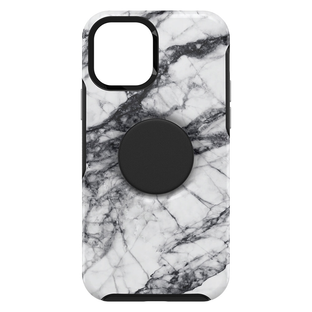 OtterBox Otter + Pop iPhone 12 mini Symmetry Series, White Marble