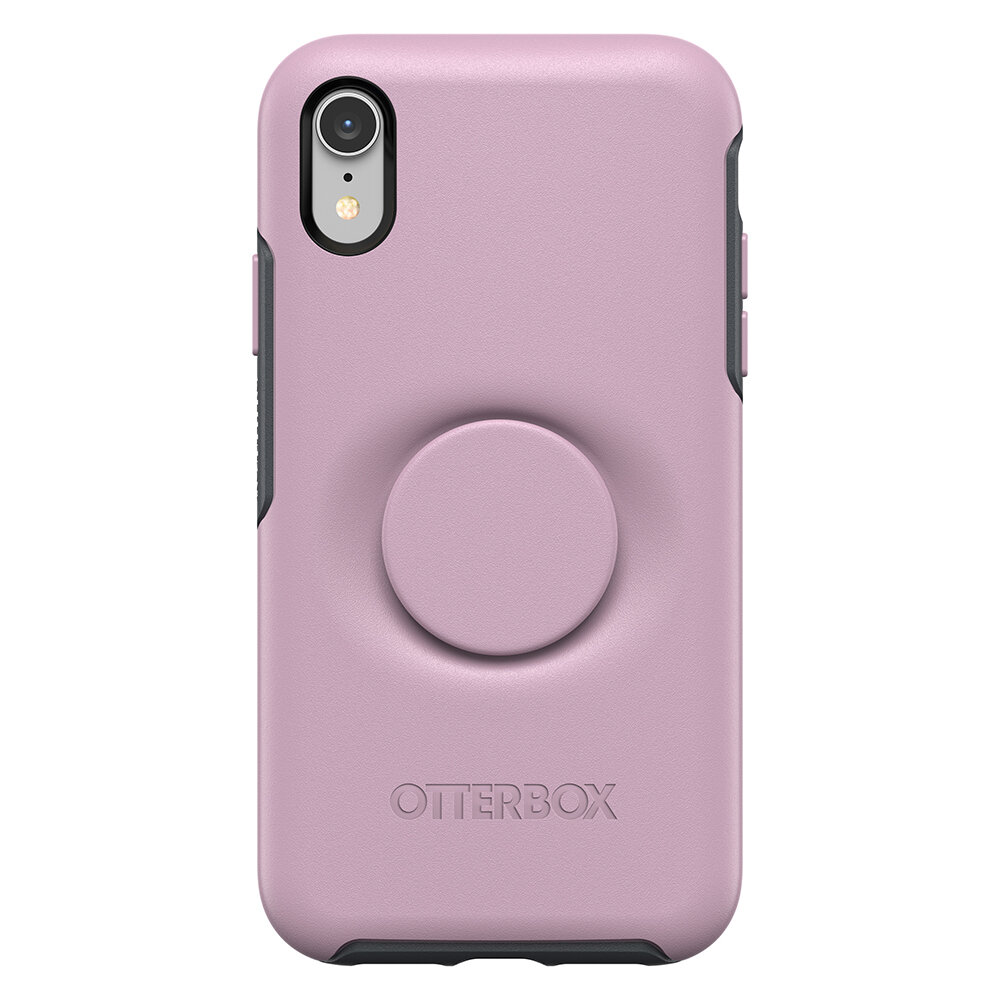 OtterBox Otter + Pop iPhone XR Symmetry, Mauvous (Pink/Grey)