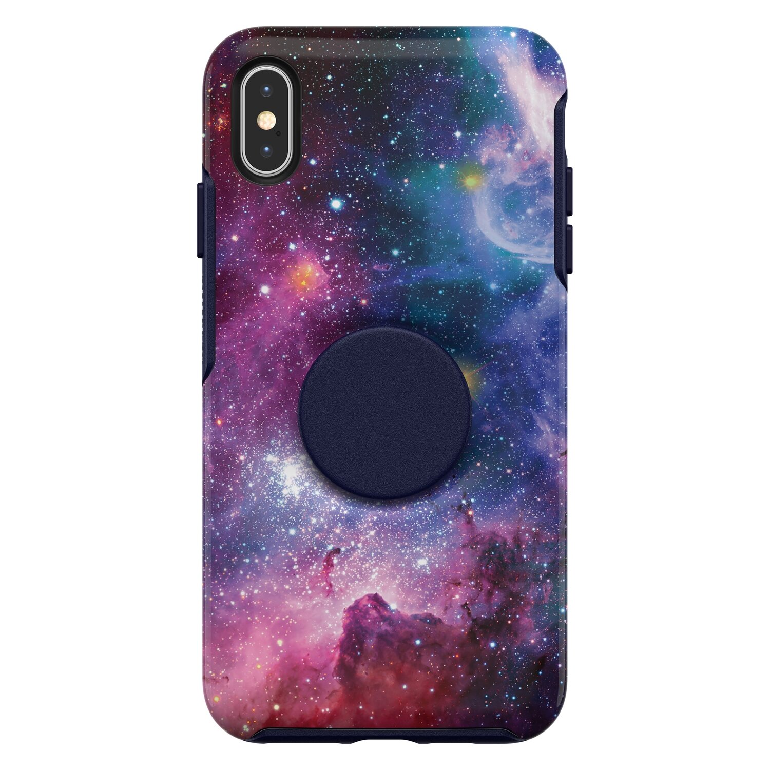 OtterBox Otter + Pop iPhone Xs Max Symmetry, Blue Nebula (Blue/Blue Nebula Graph