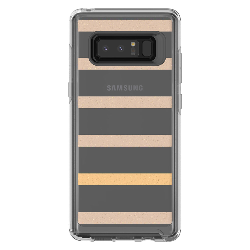 OtterBox Samsung Galaxy Note 8 Symmetry Clear Series, Graphic Inside The Lines