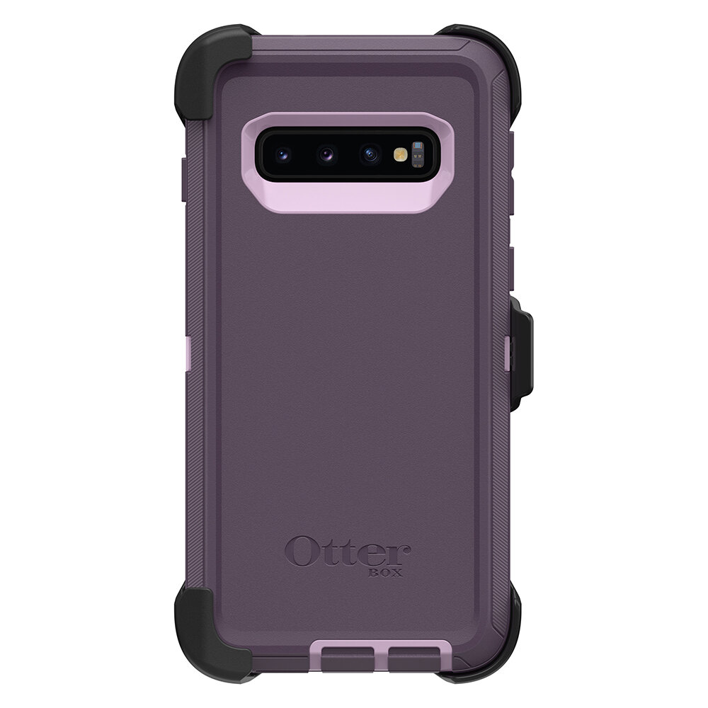 OtterBox Samsung Galaxy S10 Defender, Purple Nebula (Orchid/Purple)